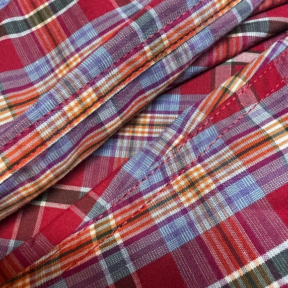 Alan Flusser Button Down Collar Front Pocket Double Button Sleeves Large - Picture 6 of 6